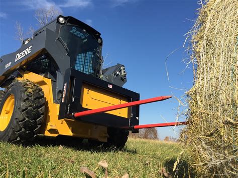 united bale spear skid steer bale|bale spear for skid loader.